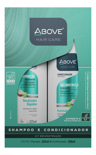 Kit Above Hair Care Reconstrução Shampoo 325ml + Condicionad
