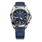Reloj Hombre Victorinox 241984 I.n.o.x Color De La Correa Azul Color Del Bisel Plateado Color Del Fondo Azul