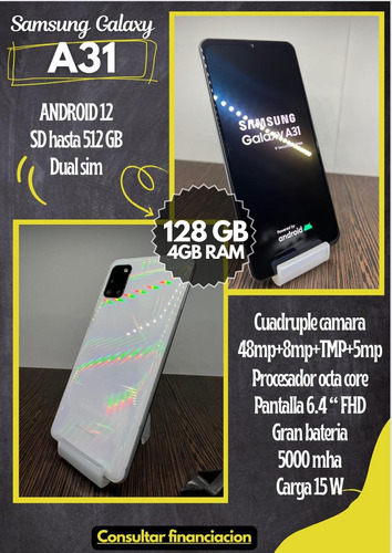 Samsung Galaxy A31 Dual Sim 128 Gb