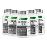 5x Coenzima Q10 500mg Alta Concentração 300cáps Kit 5 Meses