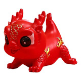 Estatuilla De Dragón De Año Nuevo Chino, Estatua De Rojo