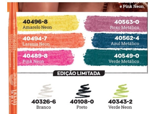 Color Trend Delineador Retrátil Para Olhos Avon  A Escolher