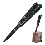 Cuchillo Navaja Mariposa Tactica Militar Camping Pesca Caza