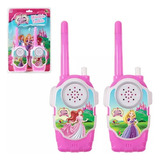 Walkie Talkie Radio Comunicador Brinquedo Infantil Princesas