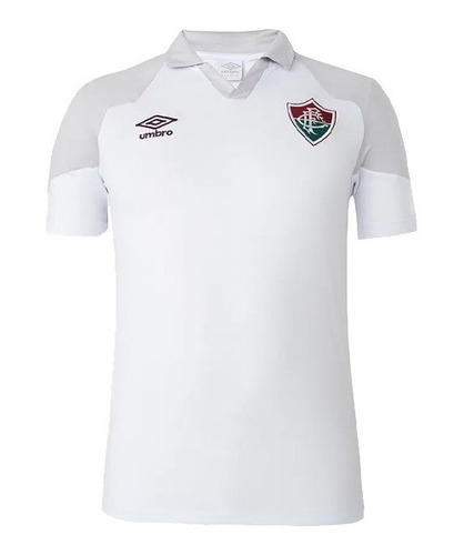 Camisa Fluminense Umbro Polo Viagem 2023 Brc/cnz - Oficial