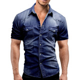 Camisa Casual Masculina, Blusa De Manga Curta, Blusa Casual,