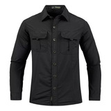 Camisa Tática De Secagem Rápida Com Roupa Militar Masculina