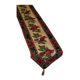 Violet Linen Decorative Christmas Tapestry Table Runner 13 X