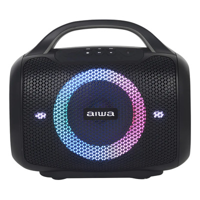 Bocina Portátil Aiwa Awpok68 Con Bluetooth Radio Tws Negro | Envío gratis