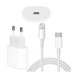 Carregador Cabo E Fonte iPhone SE X Xr 11 12 13 14 20w Usb-c