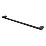 Porta Toalha Reto Longo Horus Fani Preto Fosco 450 4400