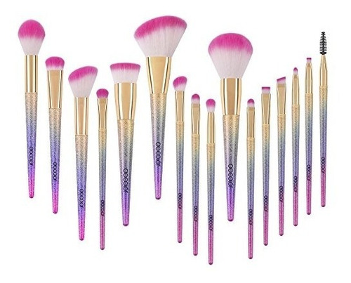 Docolor Cepillos Del Maquillaje 16pcs Fantasía Maquillaje Ki