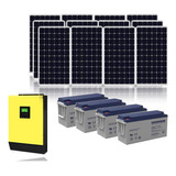 Kit Solar Hibrido On Off Grid Generacion Distribuida Ahorro