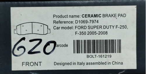 Pastillas Freno Delanteras Ford Super Duty F-250 F-350 05-13 Foto 3