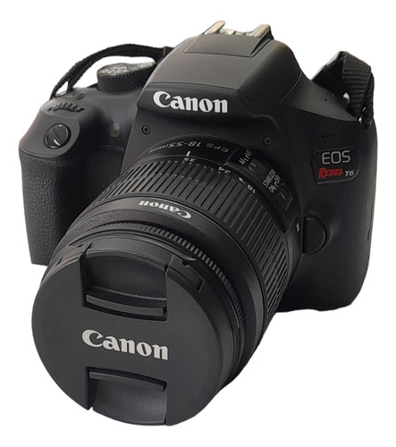  Canon Eos Rebel T6 Con Lente 18-55mm 