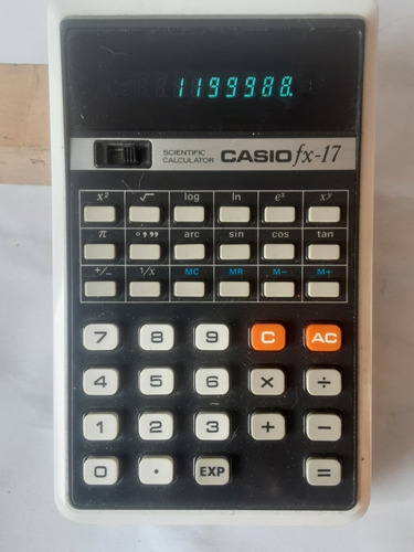 Calculadora Casio Fx 17 Vintage Cientifica Usada Funcional B