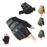 Guantes Tácticos Protección Almohadillas Militar Medio Dedo