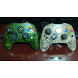 Control De Xbox Clásico Edición Verde Y Cristal Original 