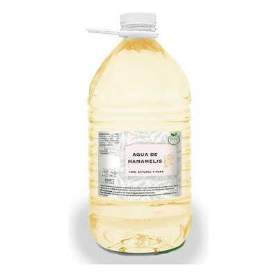 Agua De Hamamelis 100% Natural - Tónico Facial 4 Litros Tipo De Piel Todo Tipo De Piel