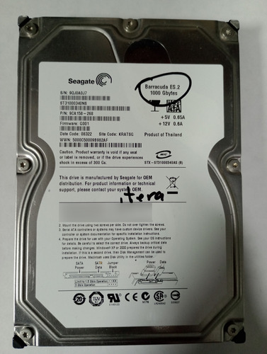 Disco Duro Seagate  .el Modelo Puede Cambiar ,no La Capacida