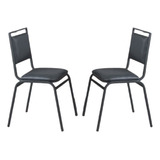 Kit 2 Cadeiras Industrial Ravena Sala De Jantar Premium Luxo