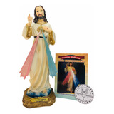 Jesús Misericordioso En Porcelana 22cm + Novena