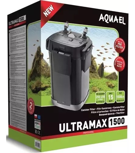 Filtro Botellón Aquael Ultramax 1500 L/h-acuario Hasta 450l