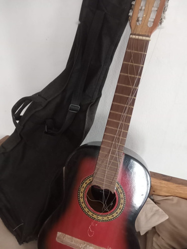 Guitarra Criolla Para Reparar  Punte Con Cuerda
