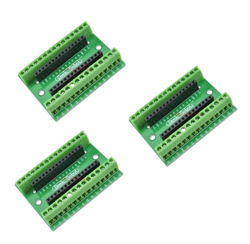 Paquete 3 Pzas Nano Screw Shield Terminal Clemas P/ Arduin