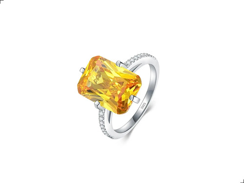 Anillo Citrino Plata 1ra Ley 925 By Thiago Turcott® Carrè