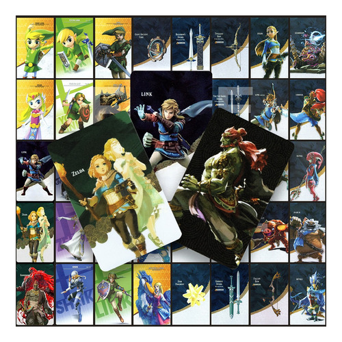 40 Tarjetas Amiibo Zelda Mini | Tears Of The Kingdom | Totk