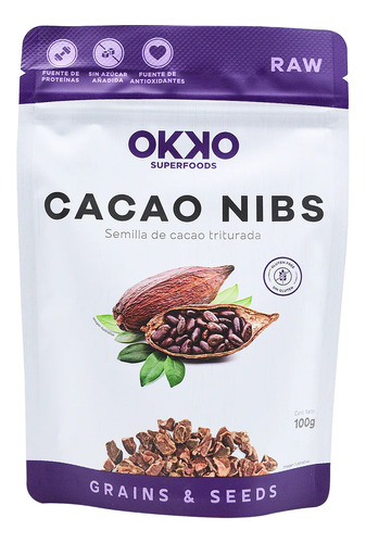 Cacao Nibs Semilla Premium 100% Natural Mexicano