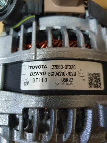 Alternador Toyota Corolla 2.0 Nacional 2015-2021 Original Foto 4