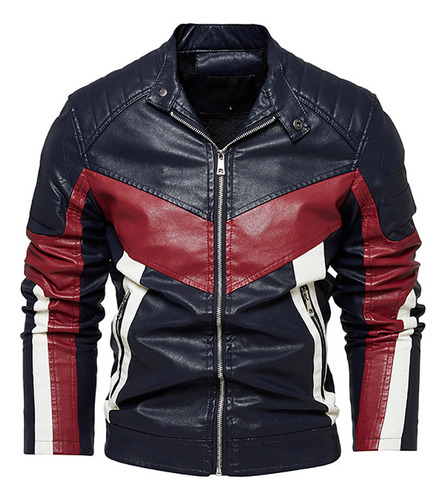 Ropa De Moto Casual Gruesa De Cuero Pu For Hombre