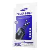 Cargador Portátil Samsung Powerbank | 20000mah | 4 En 1 Color Negro