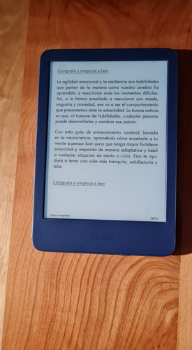 E-reader  Amazon Kindle 16gb Azul Con Pantalla De 6  167ppp
