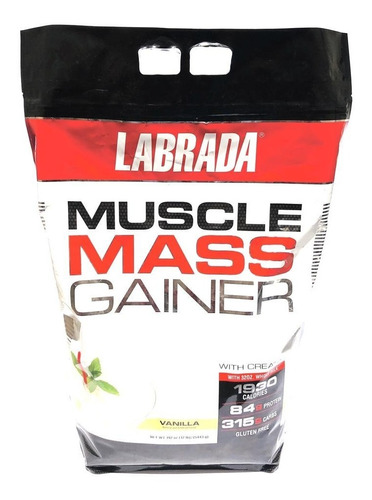 Muscle Mass Gainer 12 Lbs Labrada Nutrition ( ) Sabor Vainilla