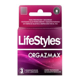 Preservativo Orgazmax Lifestyles Textura & Retardante X 3 Un