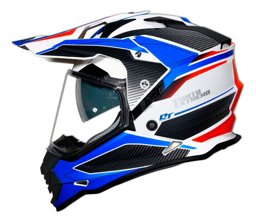 Casco Motocross Con Visor 