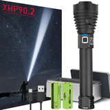 Xhp90 Más Potente Linterna Led Caza + Batería 18650