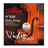Encordado Alice Violin 4/4 Acero Recubierto En Nickel Cuota