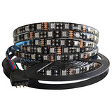 Tira De Led Negra Pcb 5050 Rgb De 5 M, Impermeable, Ip65, 30