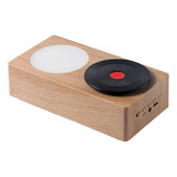 Altavoz Bluetooth Woodgrain 5.0 Atomic Vinyl Retro Record Pl