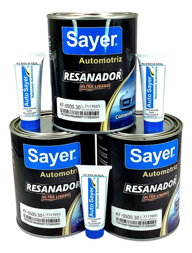 Kit Resanador Ultraligero Automotriz Sayer Kf-0500.30 3 Pzas