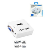 Mini Adaptador Conversor Vga X Hdmi Entrada Vga E Saida Hdmi