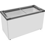 Freezer Metalfrio Horizontal Tampa De Vidro 388l Sorvetes Cor Branco 220v