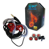 Fone De Ouvido Retorno De Palco Gamer Qkz Subwoofer Vermelho