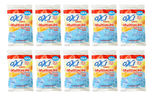 Kit Oxi Cloro Multiação Igui 5 Em 1  - Com 10 Pastilhas 200g