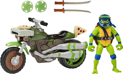 Tortugas Ninja Leonardo Tmnt Accesorios Mutant Turtles Moto