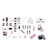 Kit Completo Manicure, Acrilicas,permanentes, Gel Lampara Uv